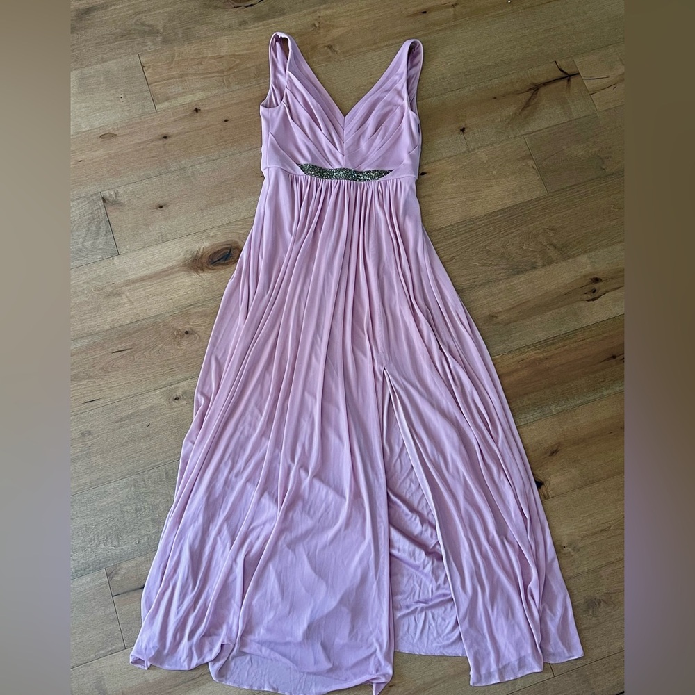 David's Bridal Pink Mauve Dress